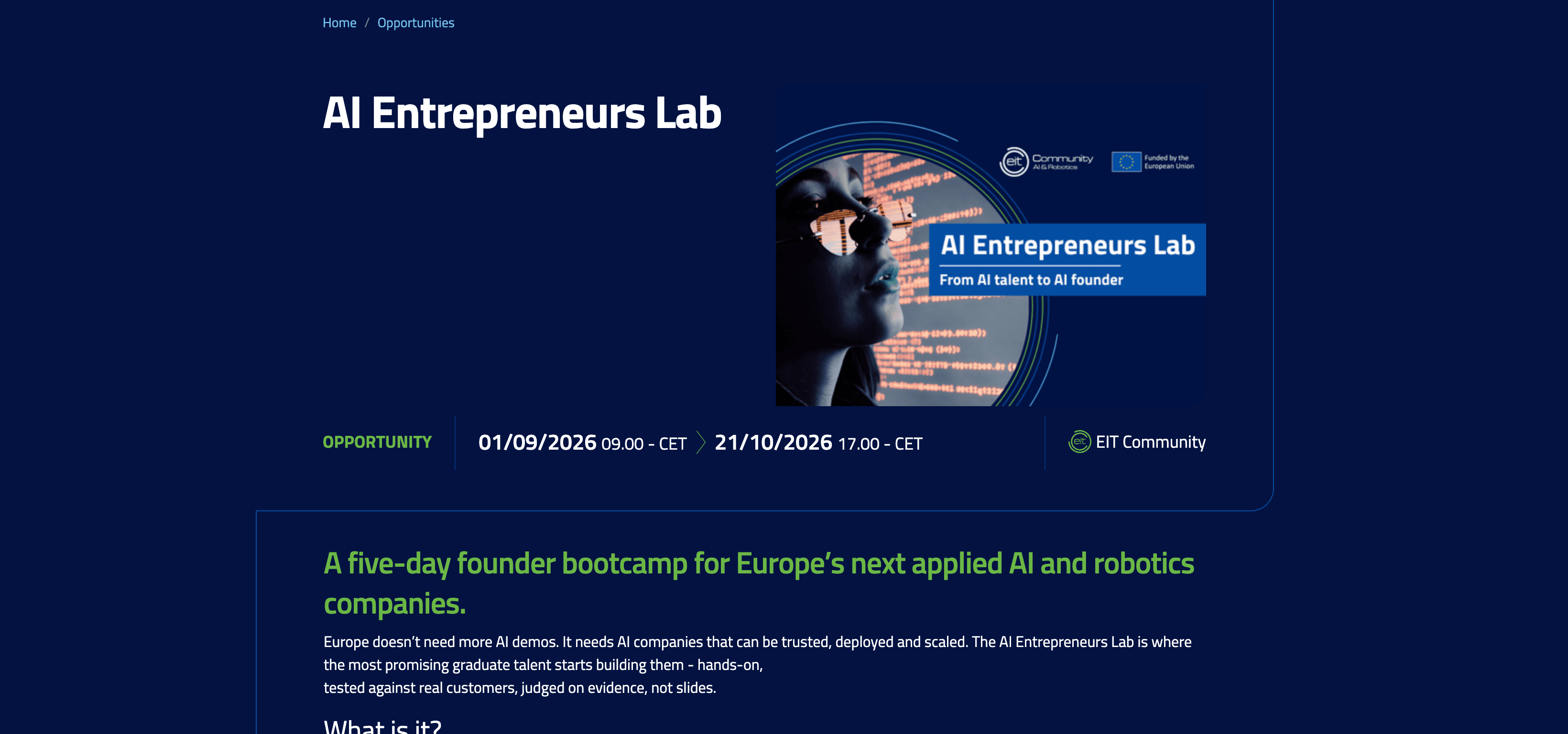 AI Entrepreneurs Lab 2026