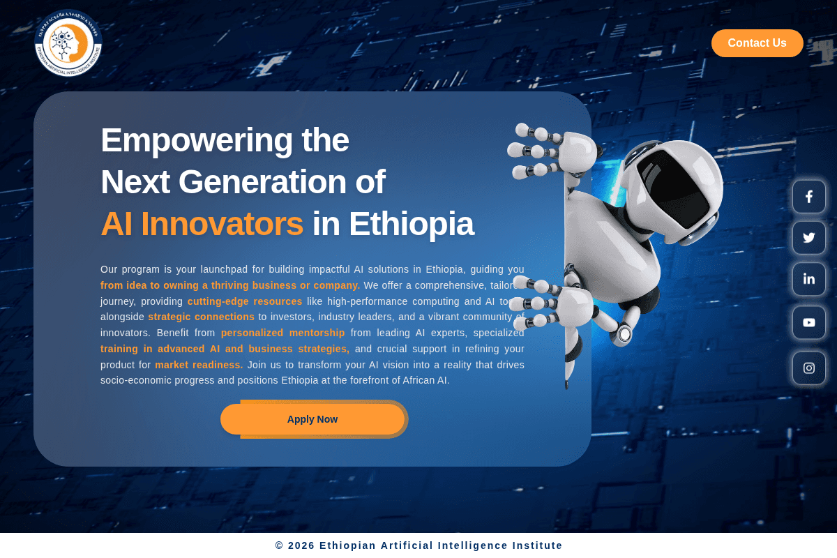 Ethiopia AI Startup Program 2026