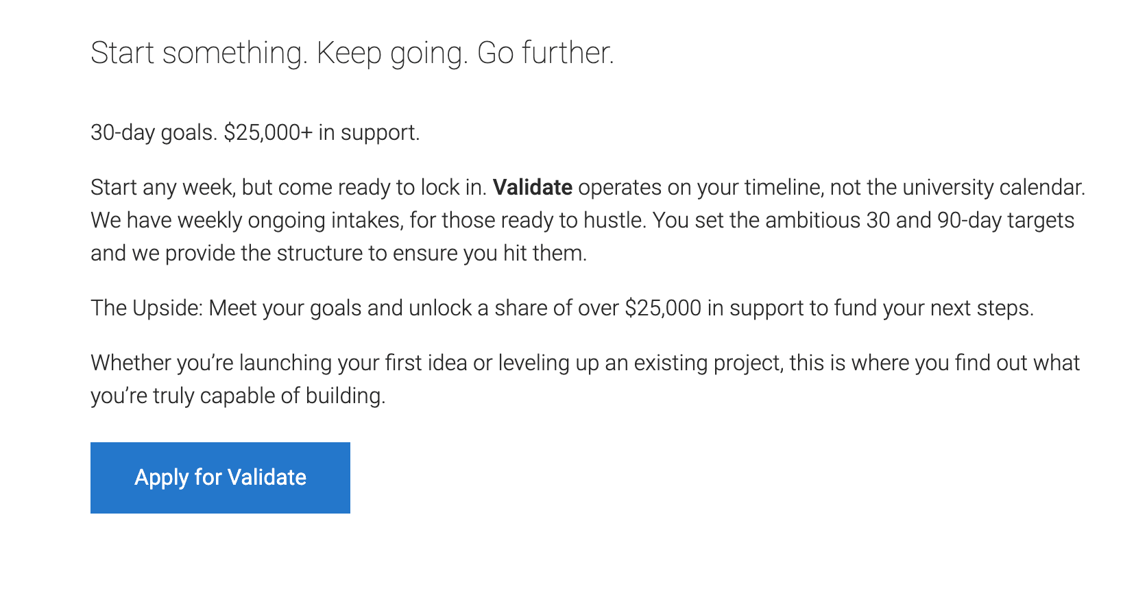 Validate Program