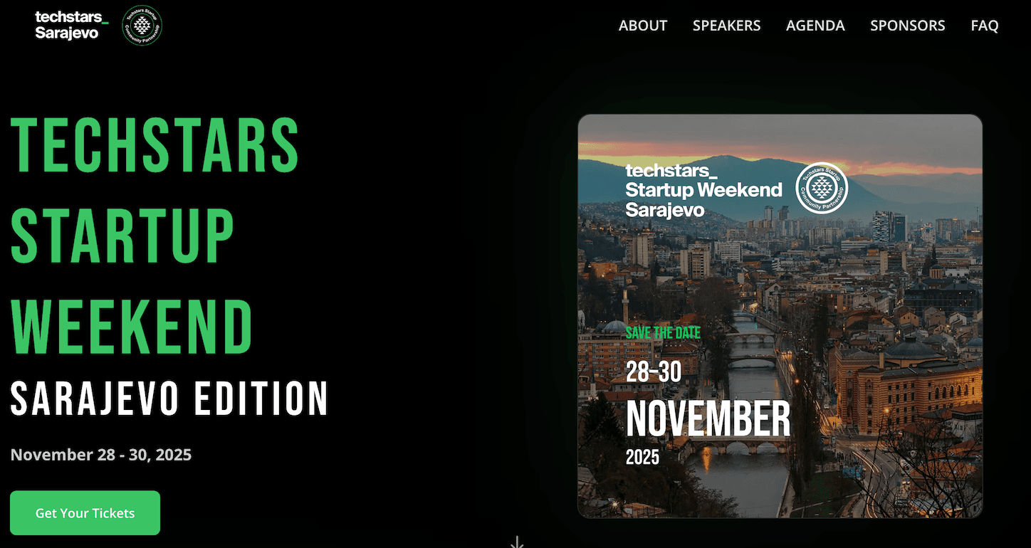 Techstars Startup Weekend Sarajevo