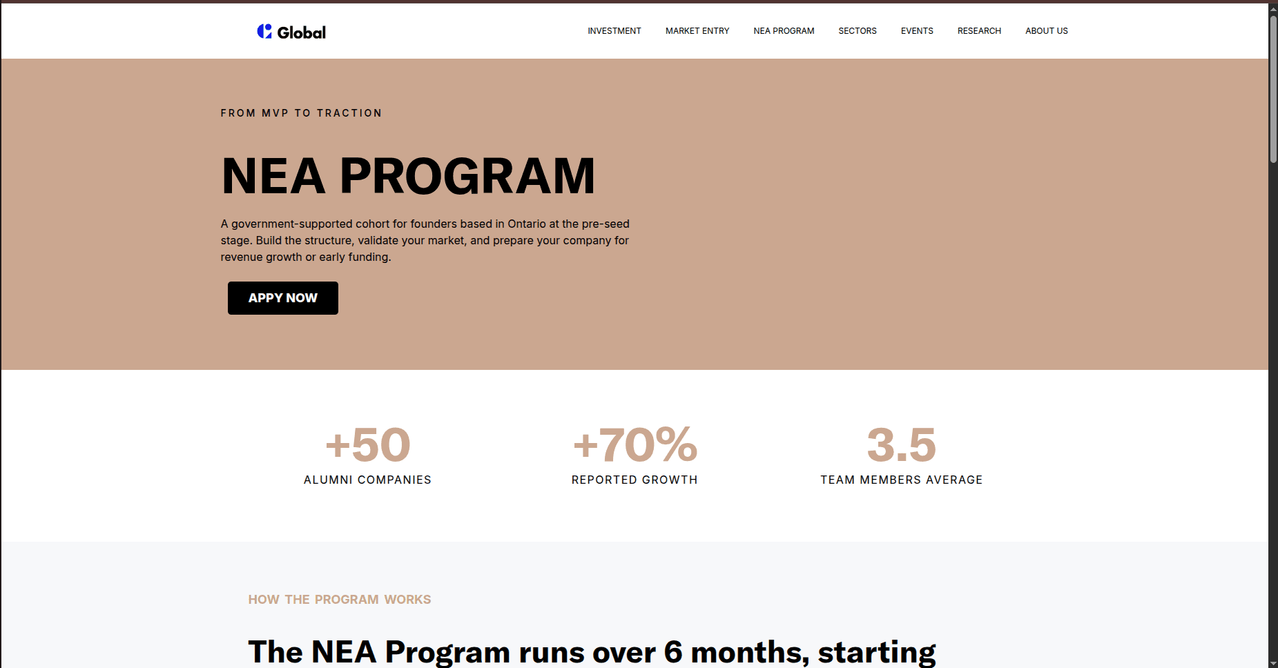 NEA Program Ontario 2026