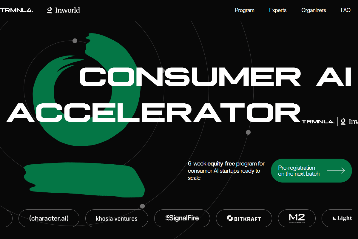 Equity-free Consumer AI Accelerator to Scale Startups to 100M+ Users