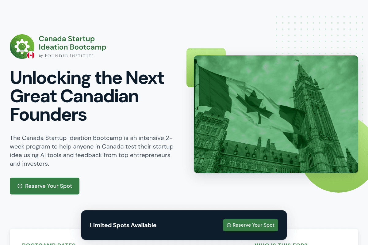 Canada Startup Ideation Bootcamp 2026