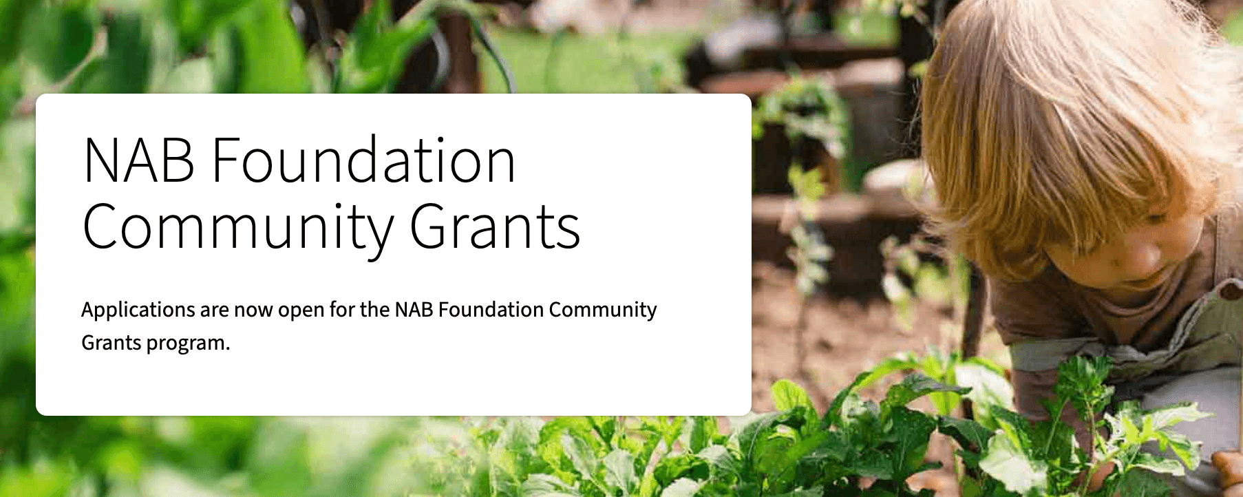 NAB Foundation Community Grants