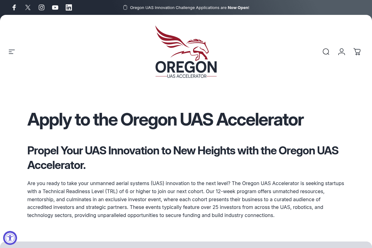 Oregon UAS Innovation Challenge 2026 Cohort