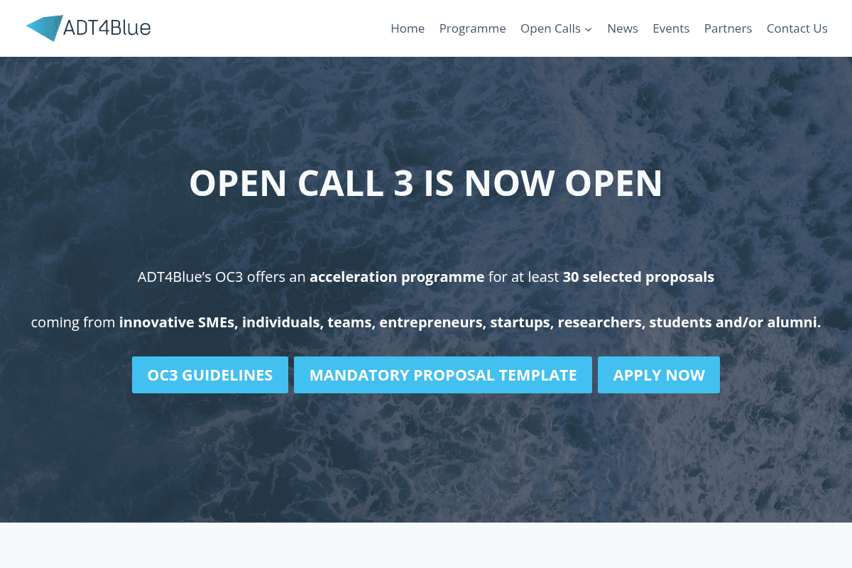 ADT4Blue OC3 Acceleration Programme