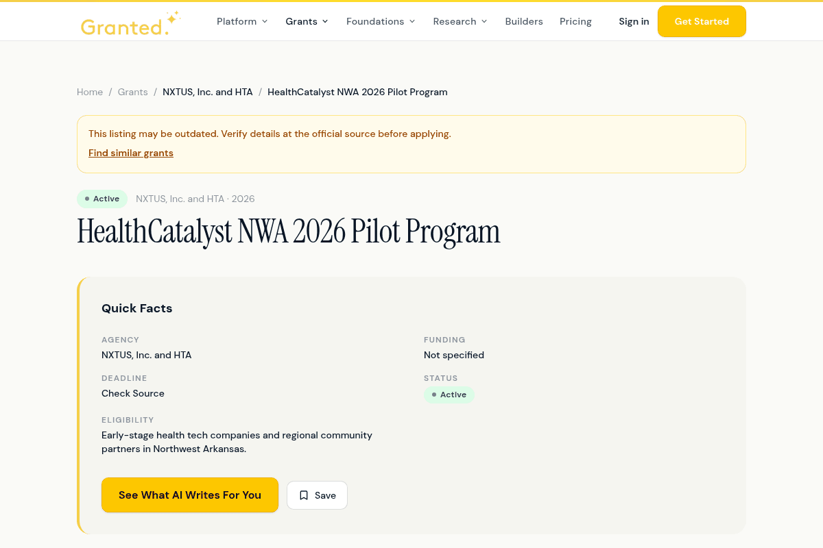 HealthCatalyst NWA 2026 Pilot Program