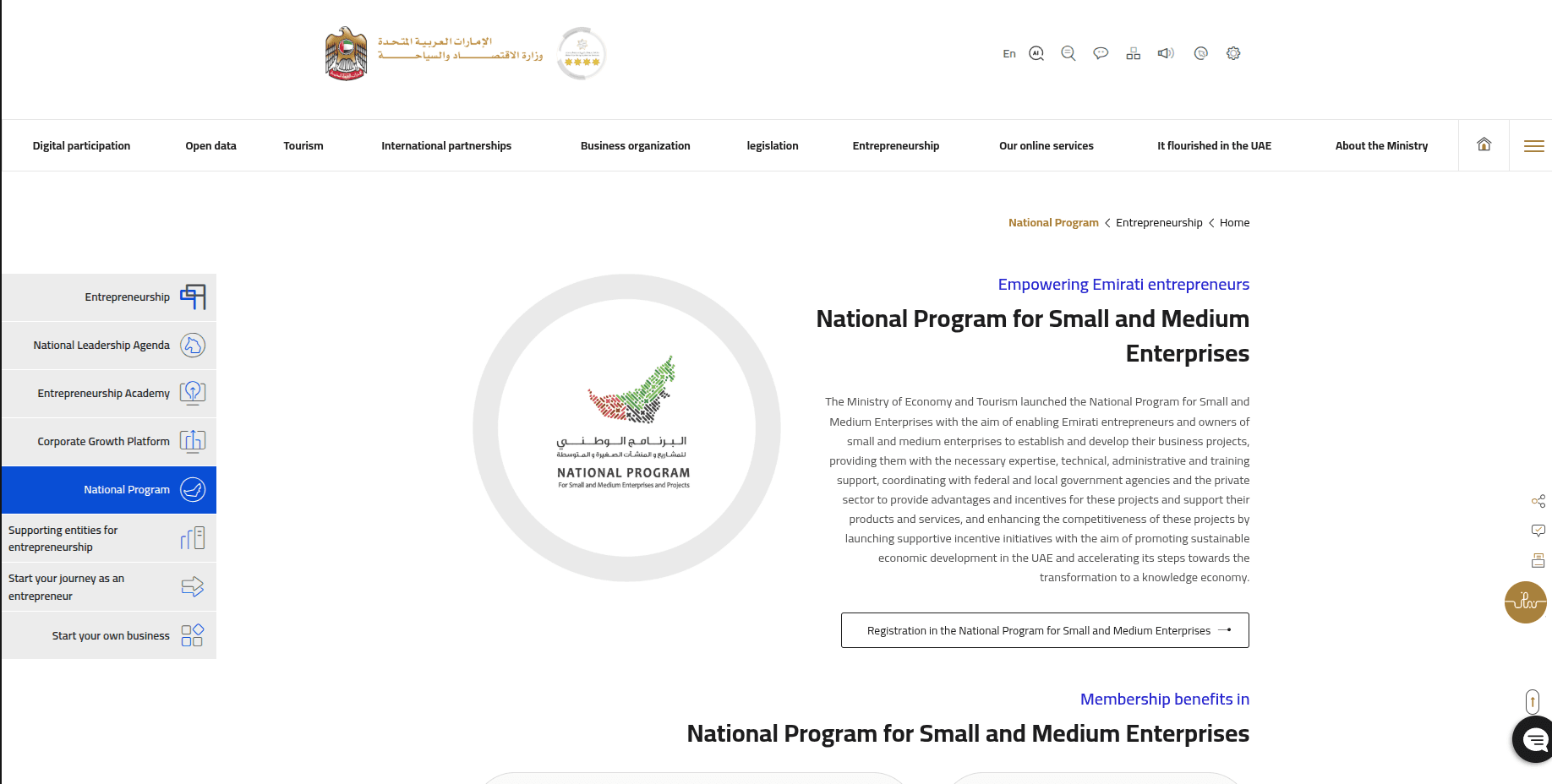 National Program for Small and Medium Enterprises