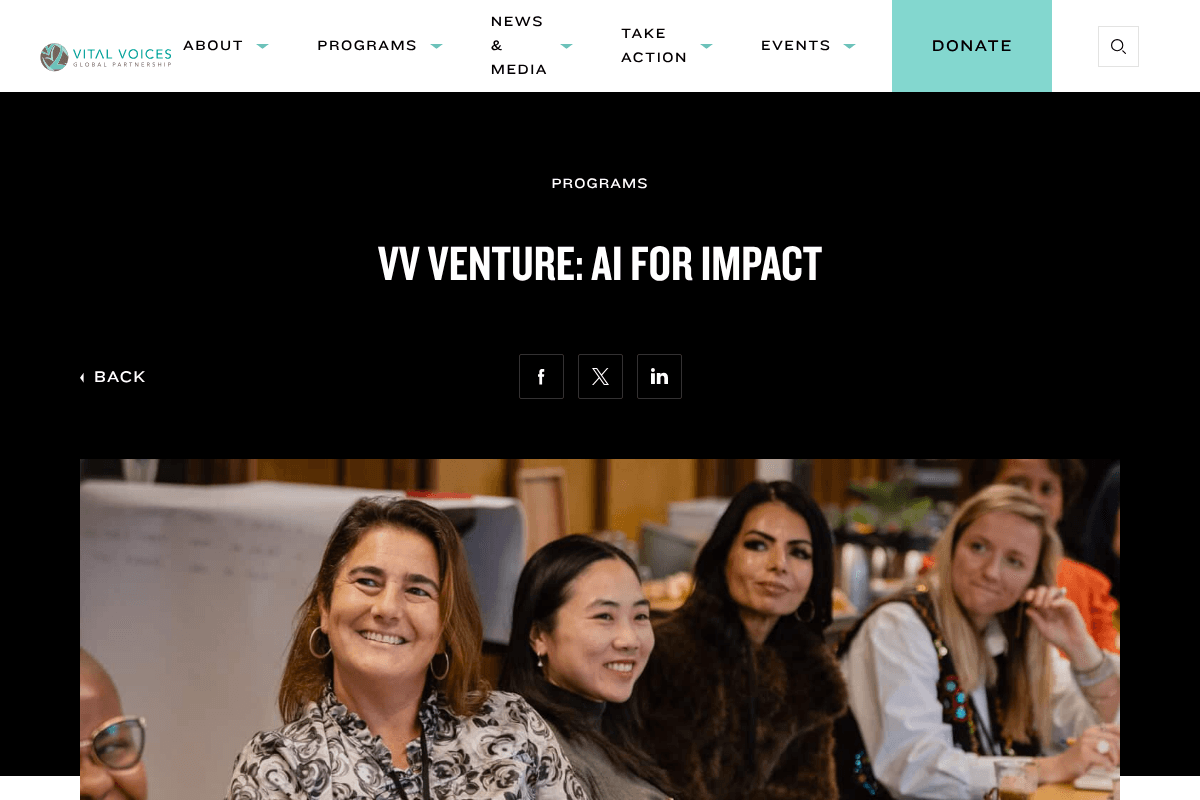 VV Venture: AI for Impact 2026