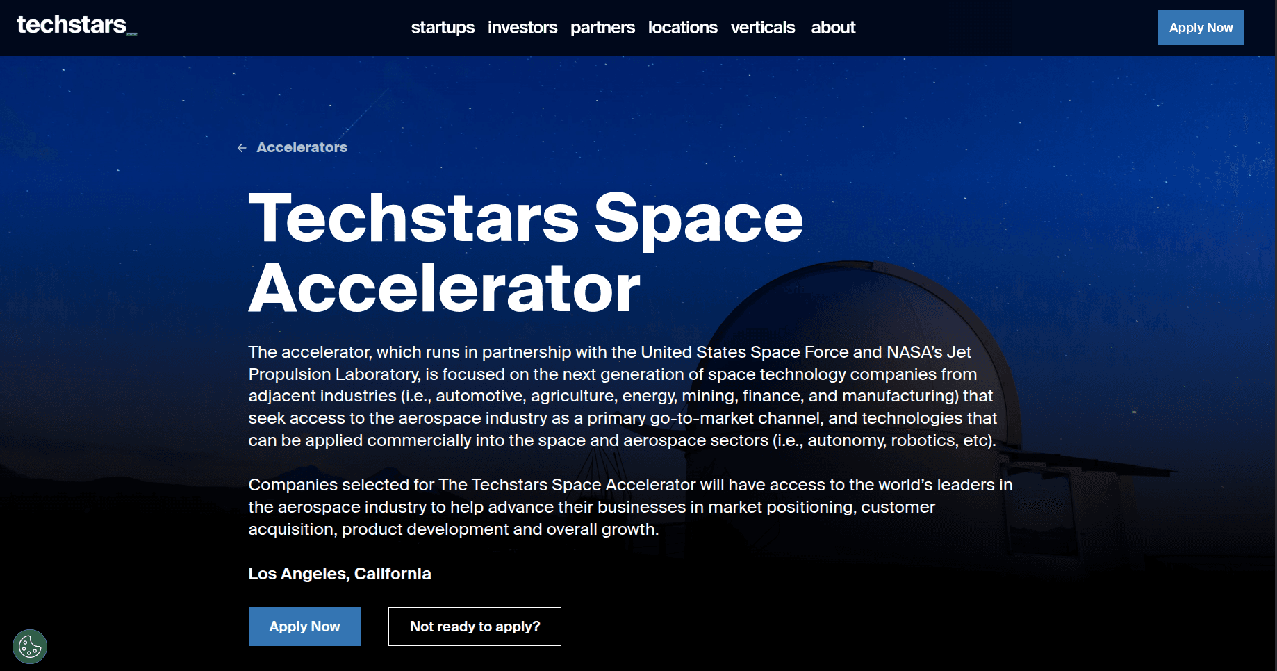 Techstars Space Accelerator 2026