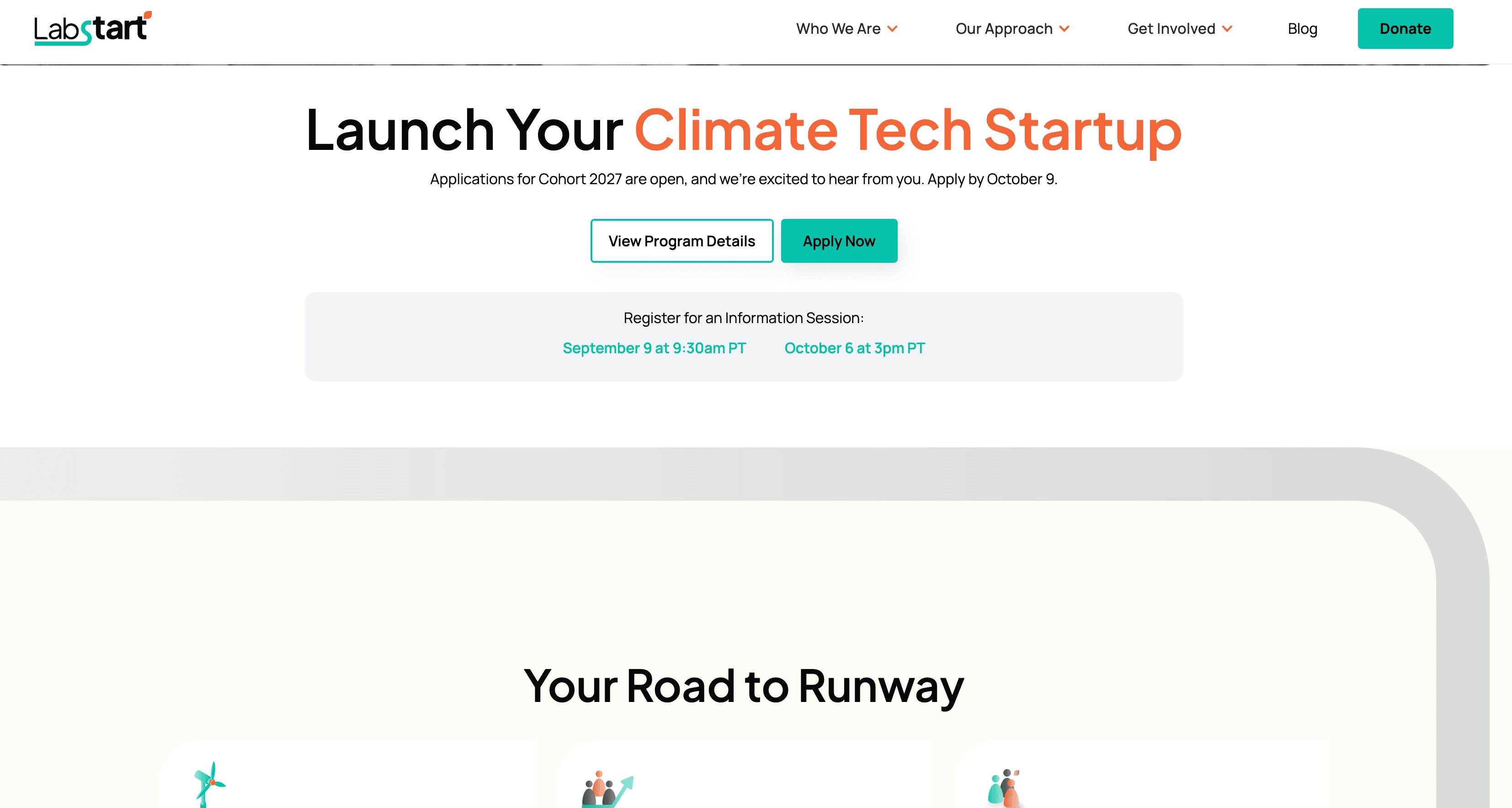 LabStart Climate Tech Startup Cohort 2027