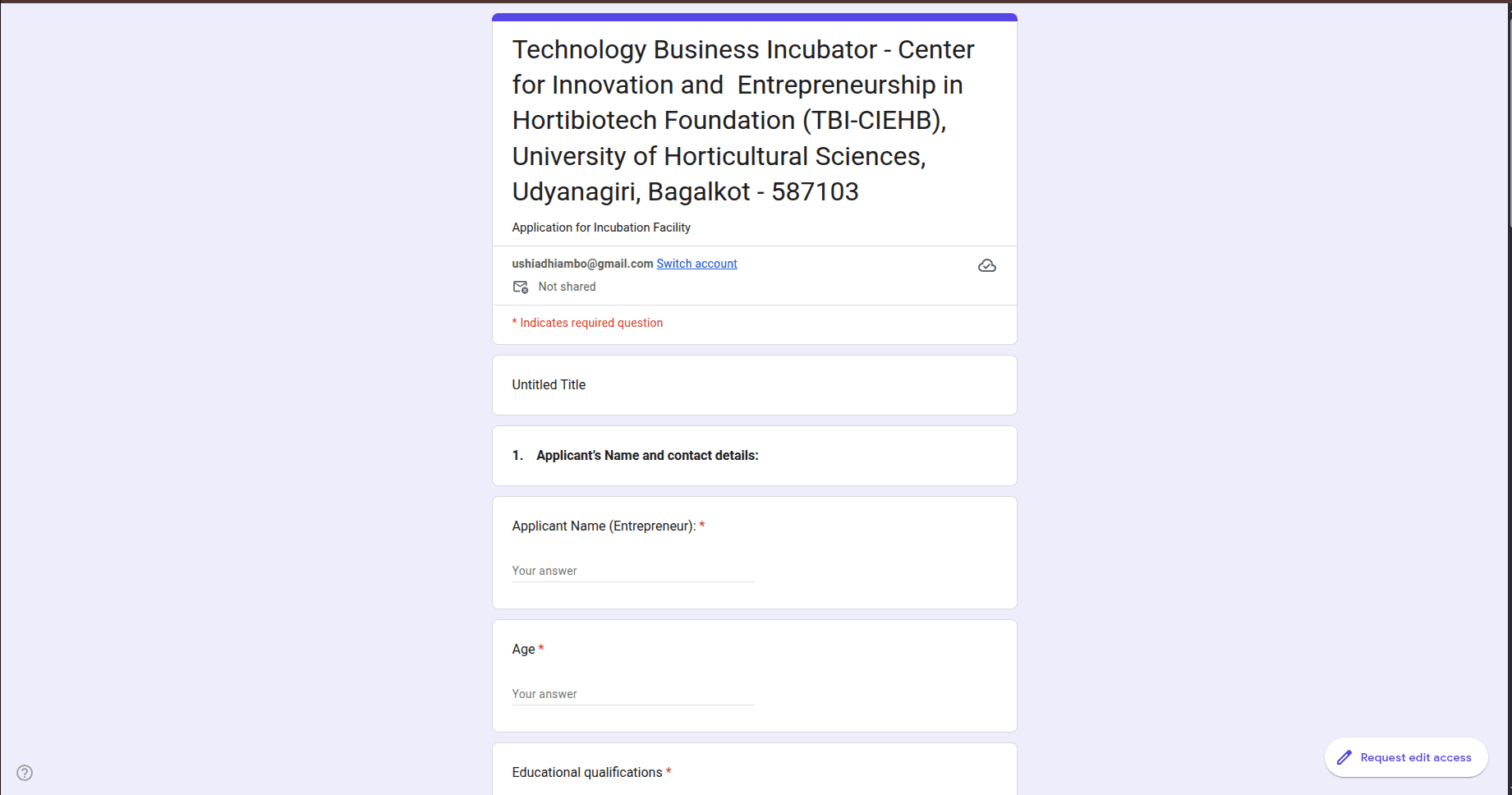 TBI-CIEHB Startup Incubation Programme 2026