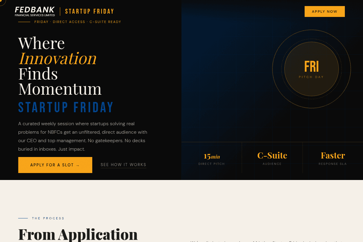 Startup Friday — NBFC Innovation Showcase