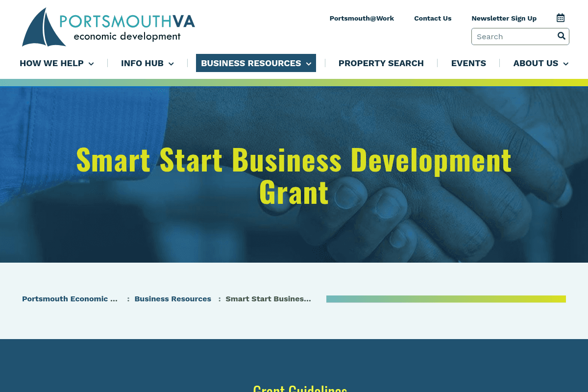Smart Start Business Development Grant Program