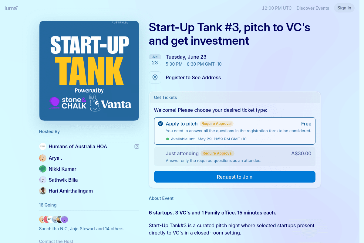 Start-Up Tank #3