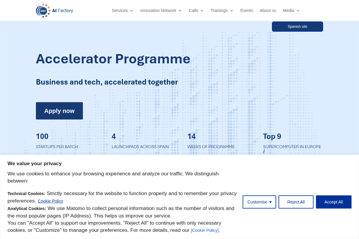 BSC AI Factory Acceleration Programme (First Nationwide Call)