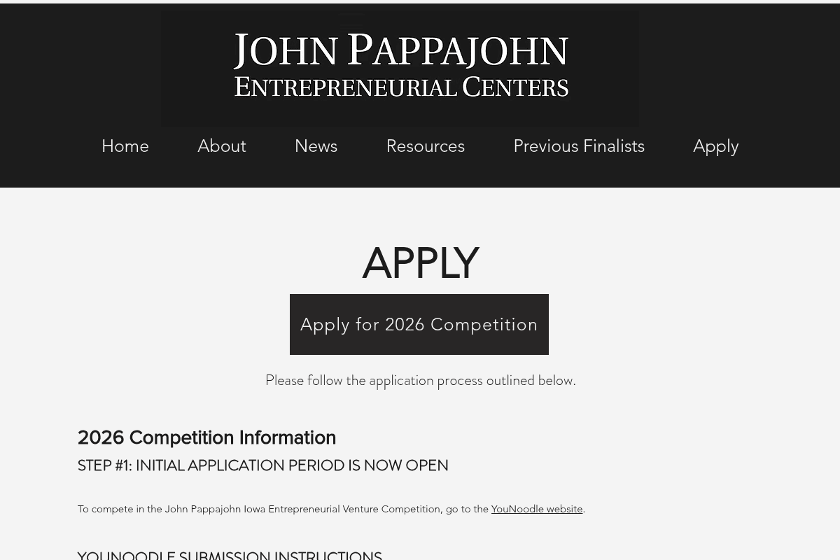 John Pappajohn Iowa Entrepreneurial Venture Competition 2026