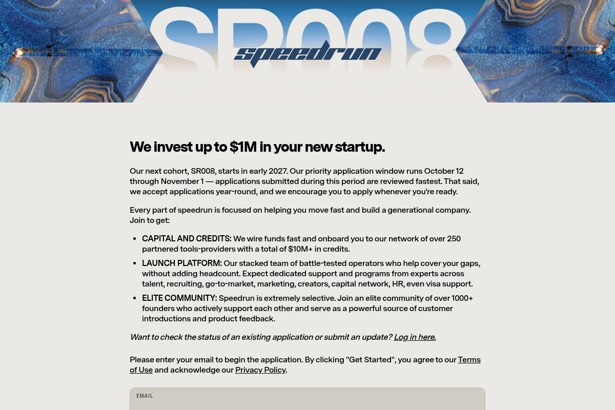 Speedrun SR008 Cohort