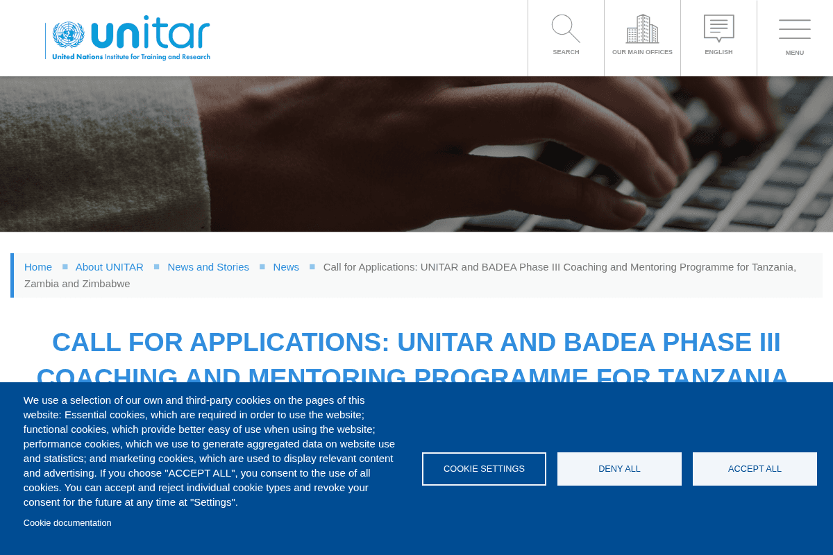 UNITAR and BADEA Phase III Coaching and Mentoring Programme for Women and Youth Agripreneurs