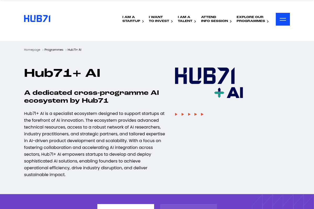 Hub71 Initiate Founder Programme 2026