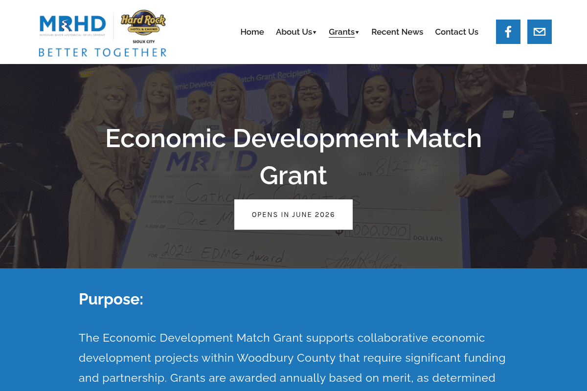 2026 Economic Development Match Grant Program