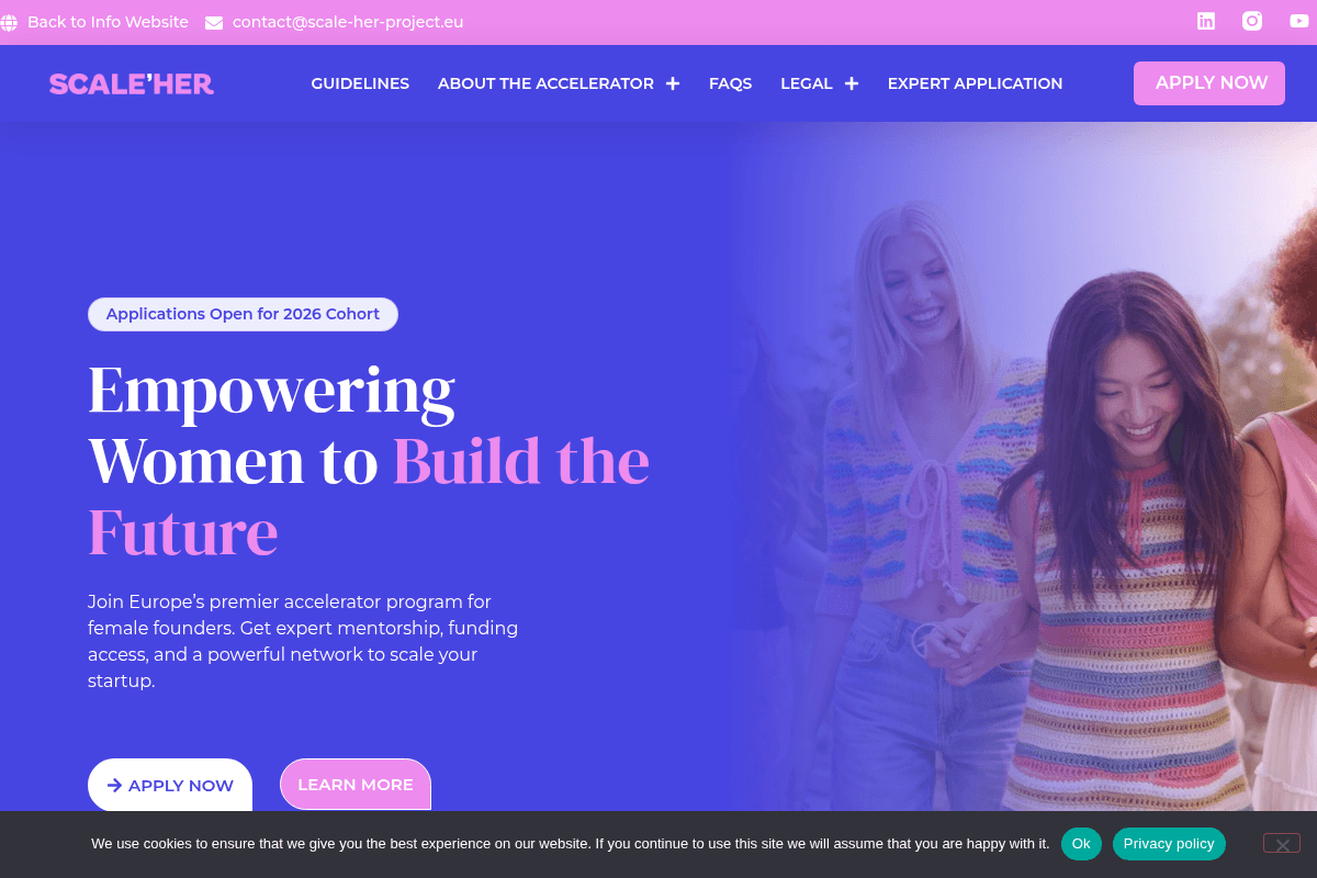 SCALE'HER Accelerator Program 2026