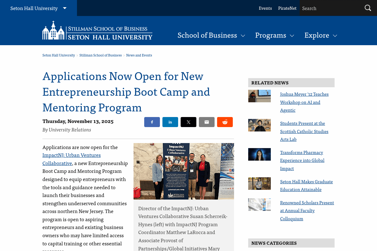 ImpactNJ: Urban Ventures Collaborative