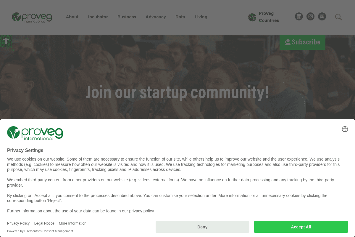 ProVeg Incubator Fast-Track to Impact Programme