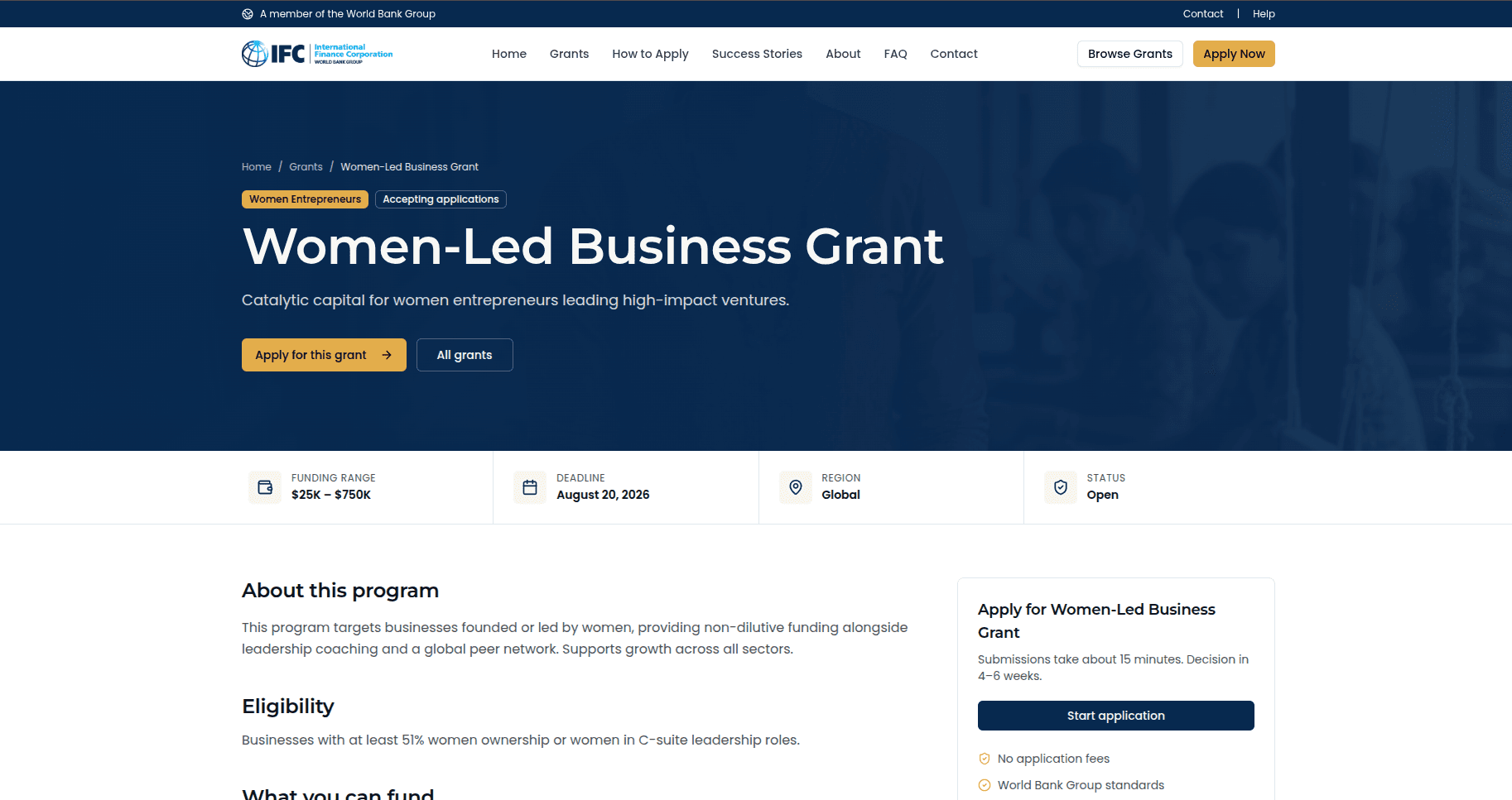 Women-Led Business Grant 2026