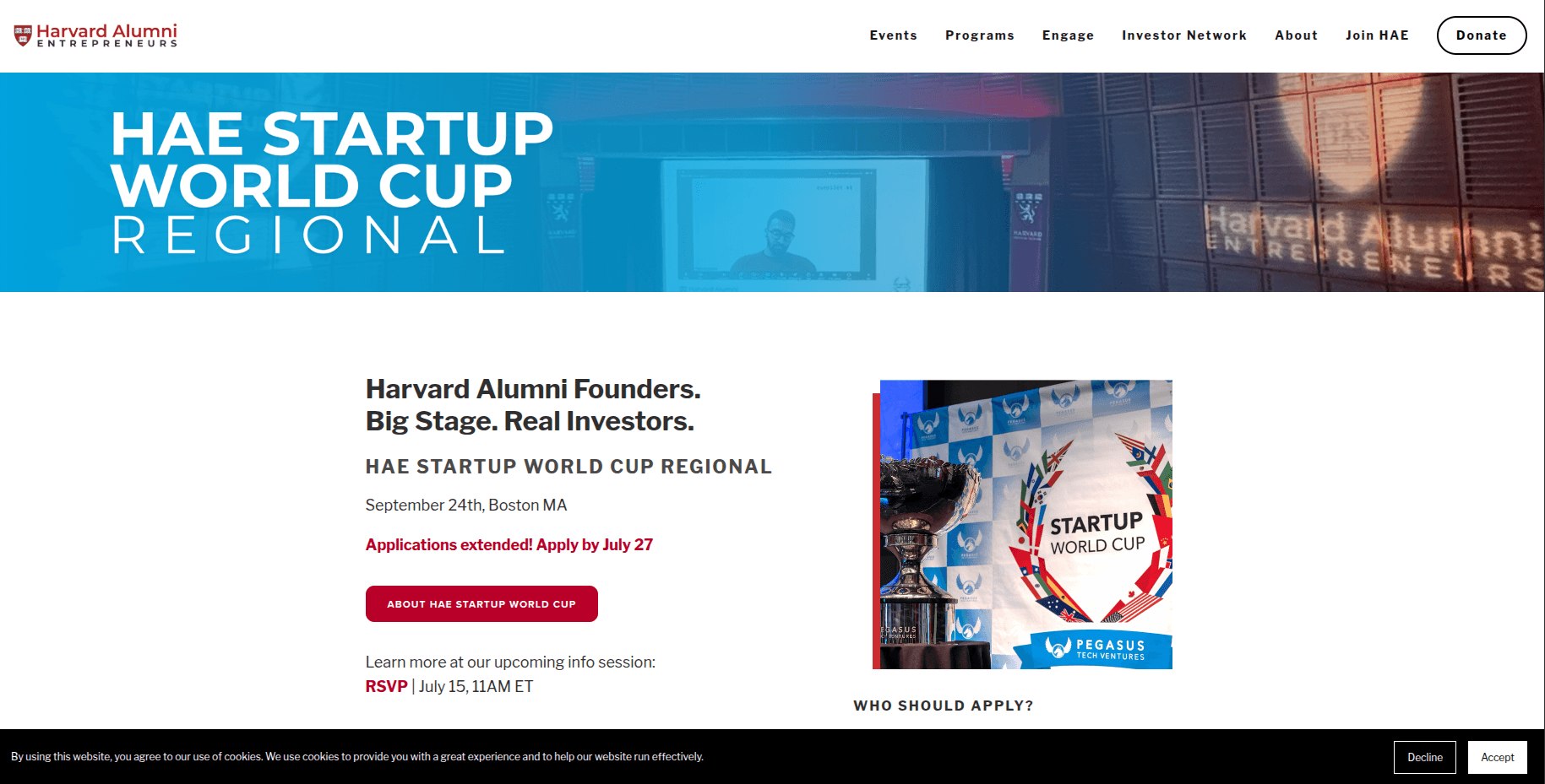 2026 HAE Startup World Cup Application Info Session