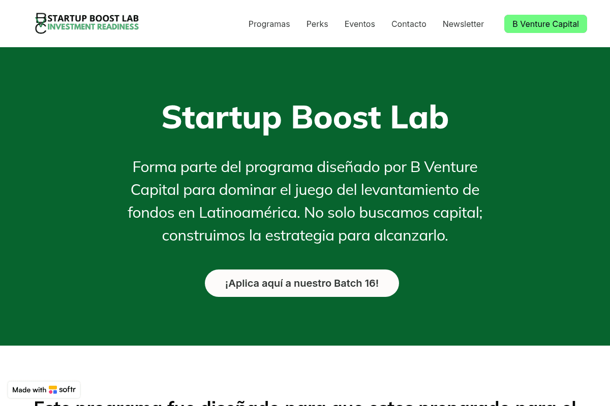 Startup Boost Lab | Batch 16