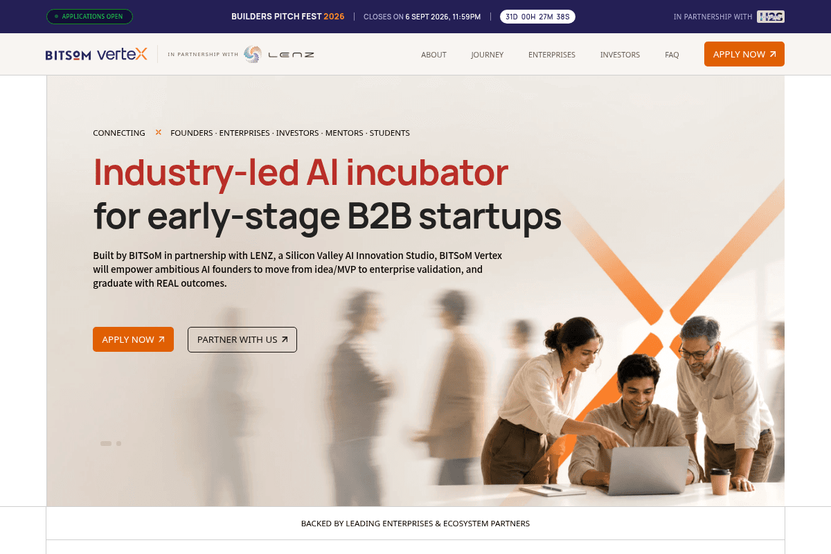 BITSoM VERTEX AI Incubator 2026