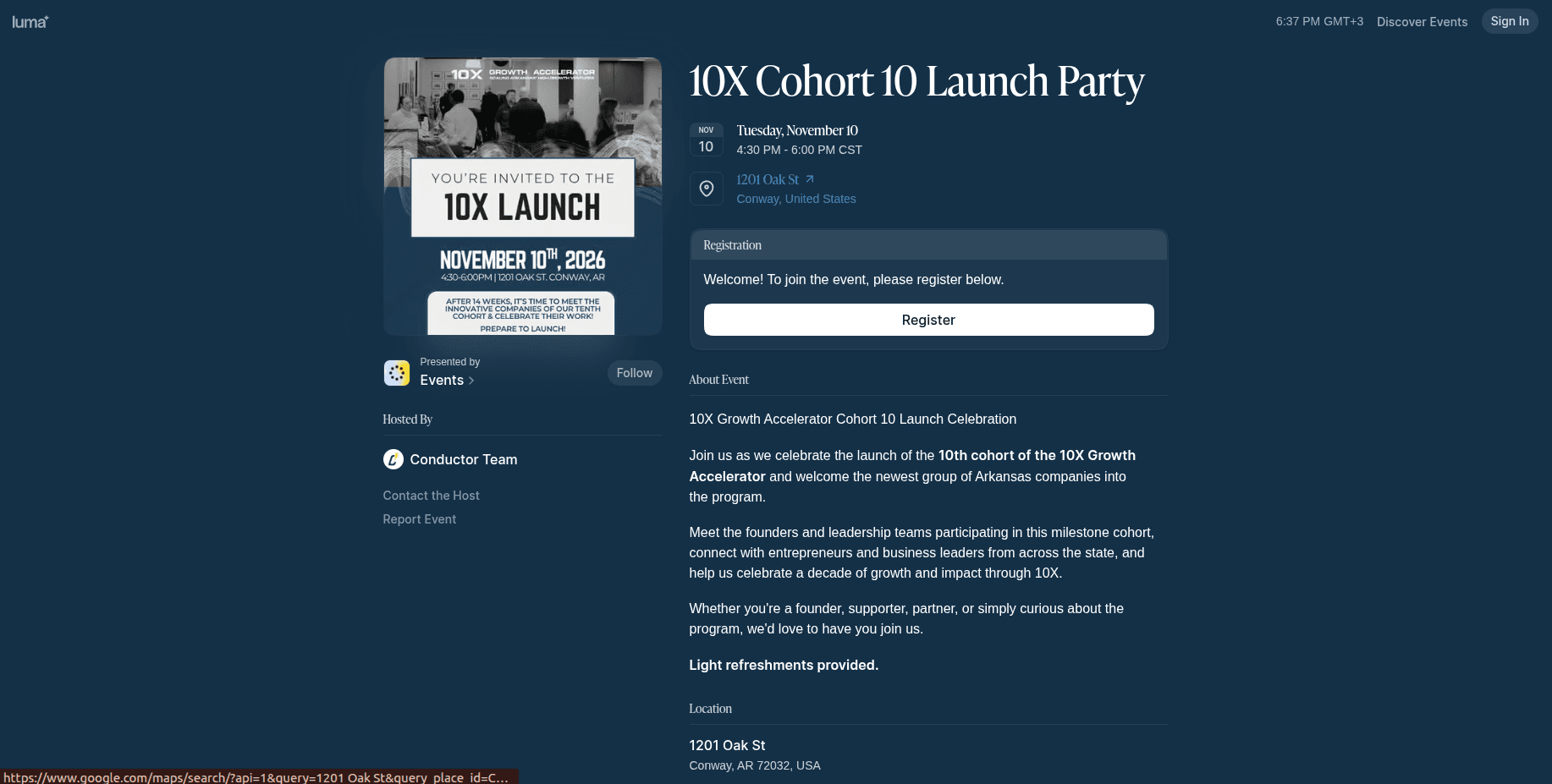 10X Growth Accelerator 10th Cohort