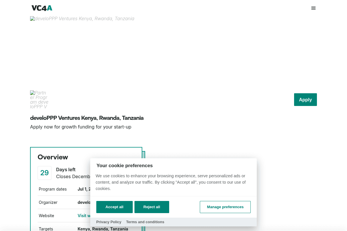 develoPPP Ventures 10th Cohort - €100,000 Non-Dilutive Funding for High-Impact Startups in East Africa