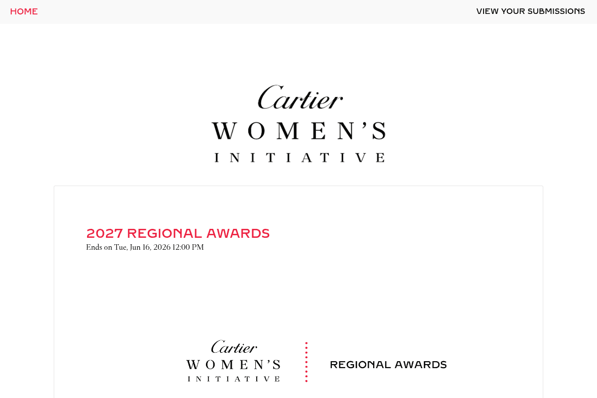 Cartier Women’s Initiative Awards 2027