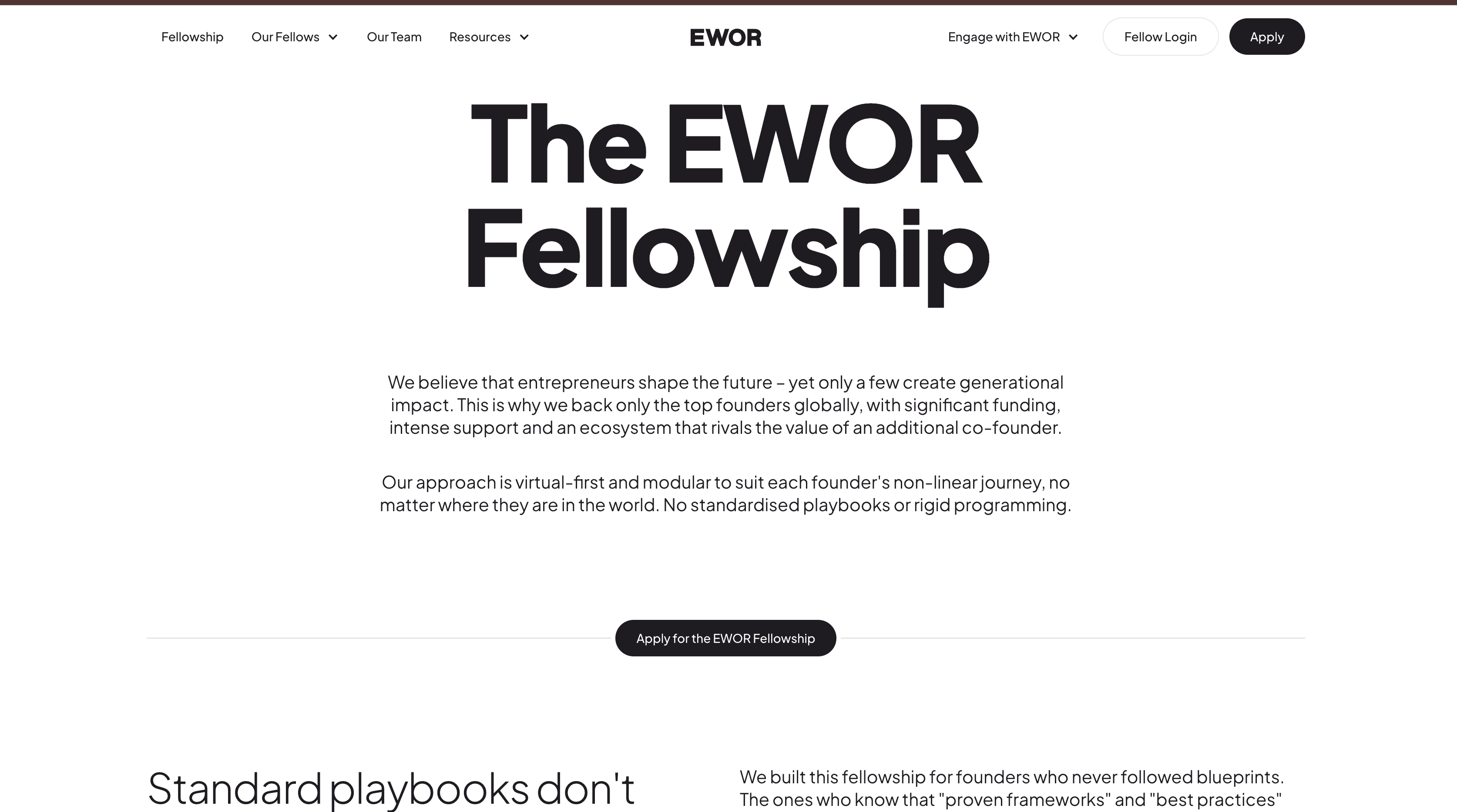 EWOR Fellowship 2026