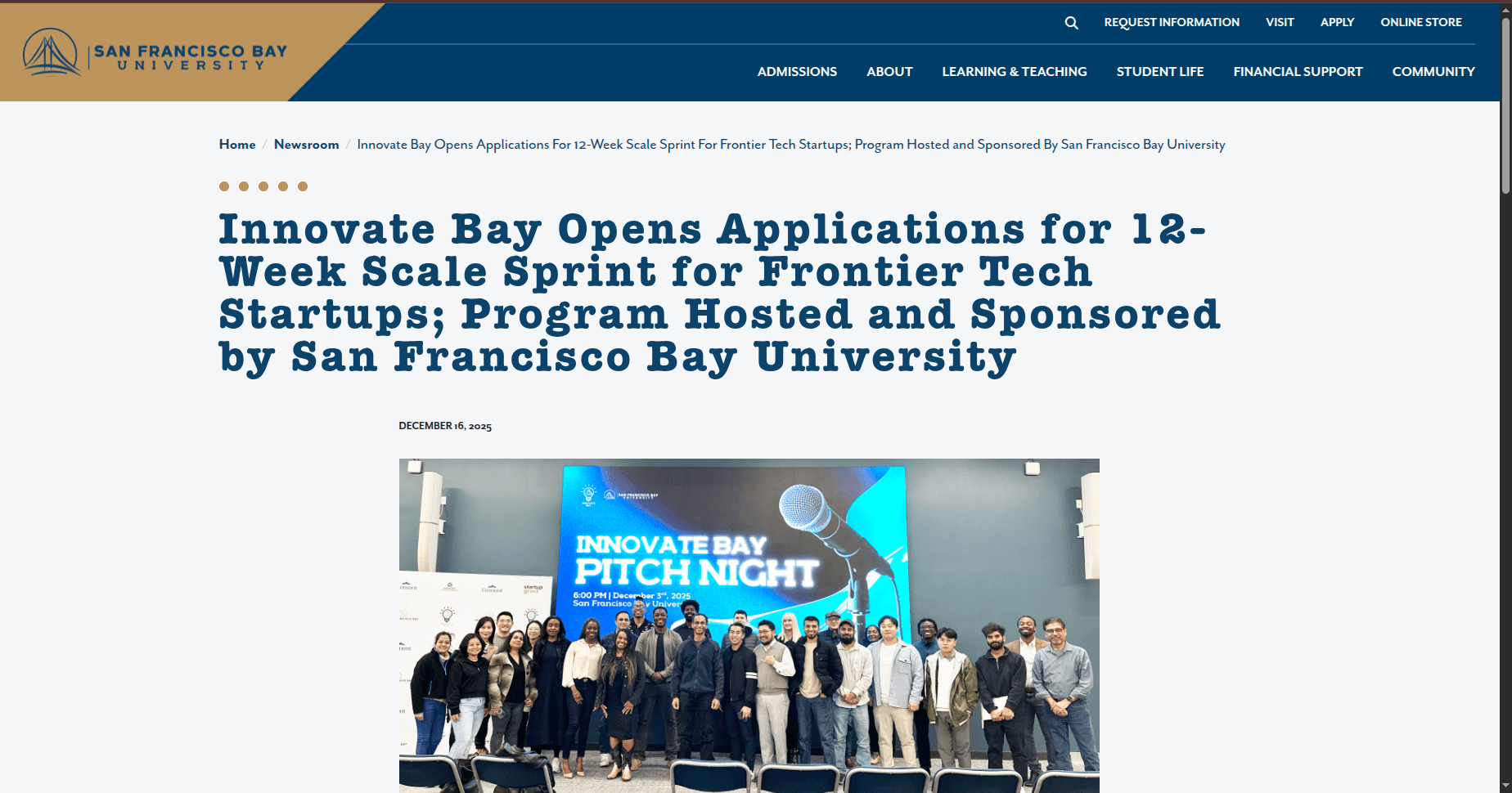 Innovate Bay Scale Sprint 2026
