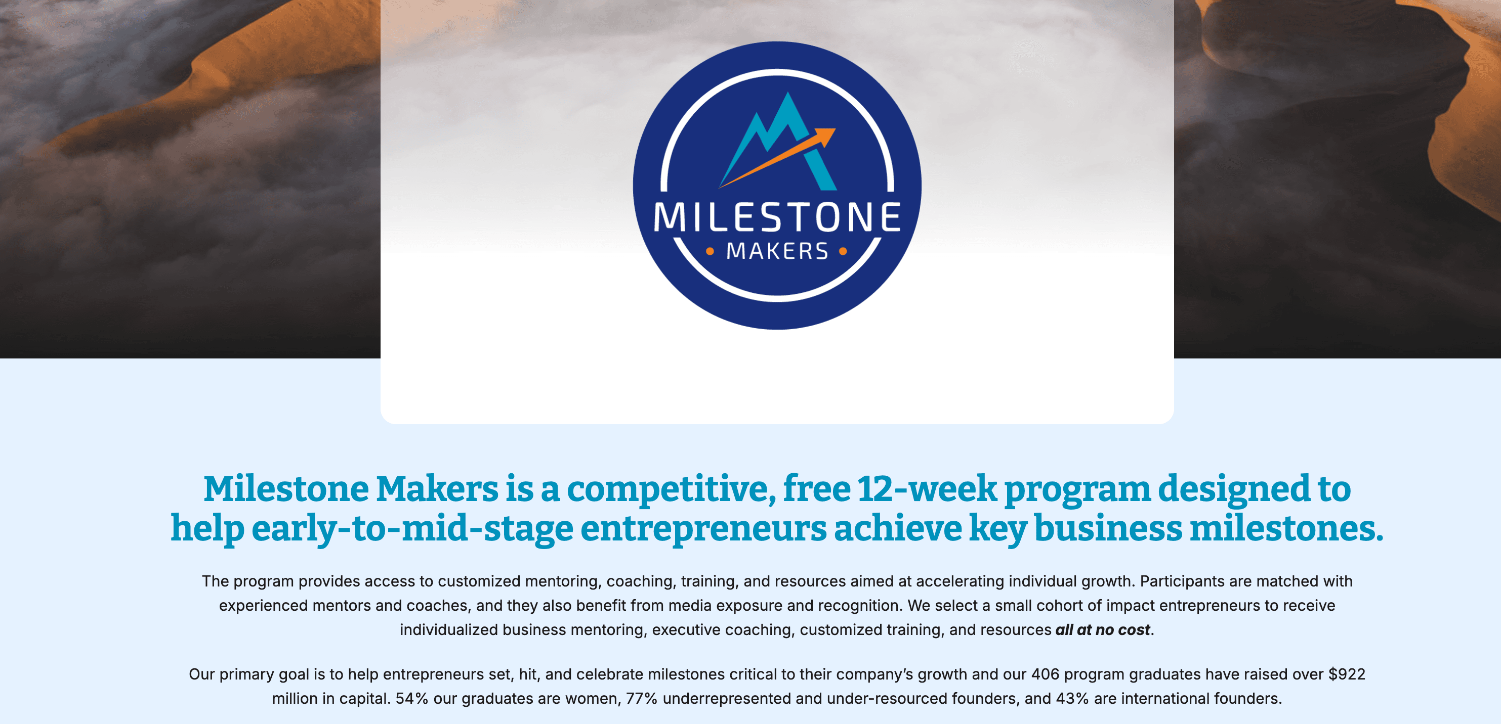 Milestone Makers: CleanTech Cohort 2024