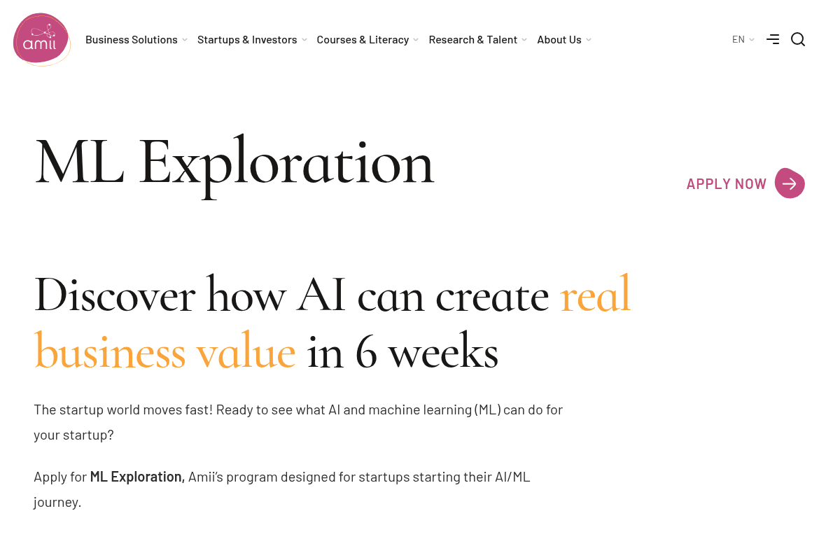 Amii ML Exploration & Level Up Programs 2026