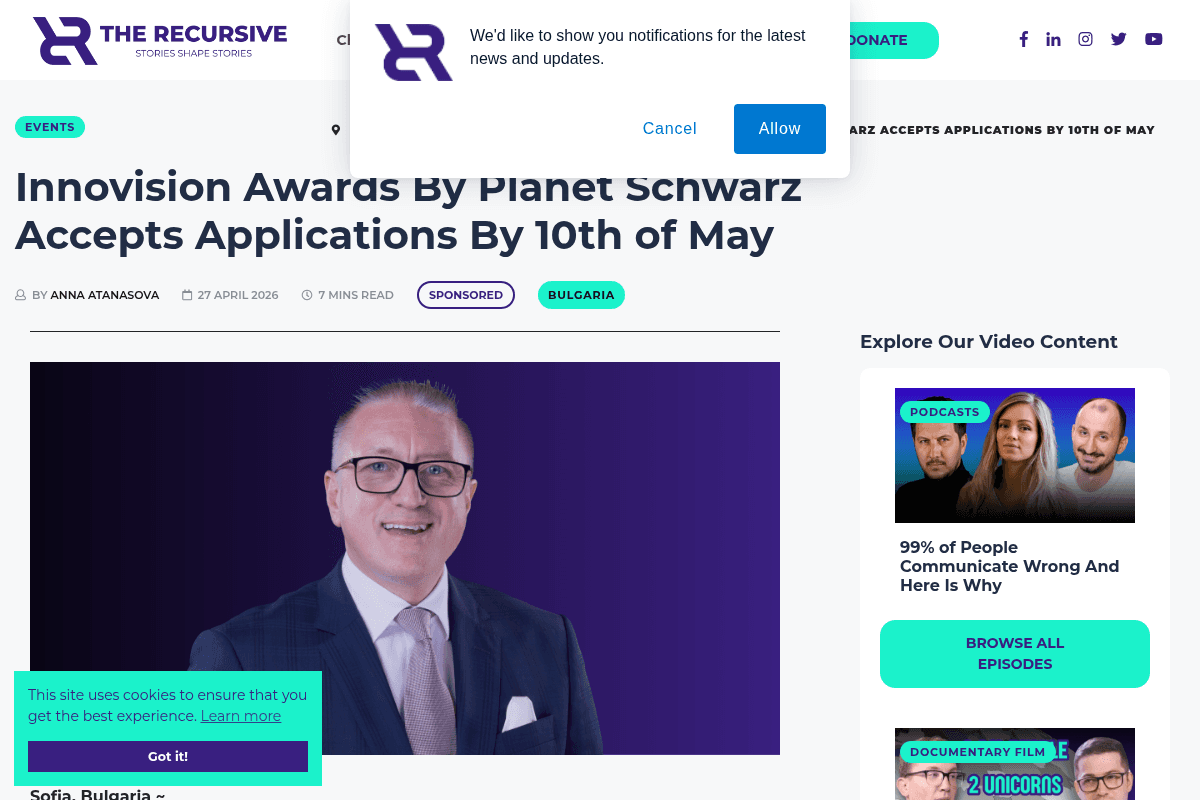 Innovision Awards 2026