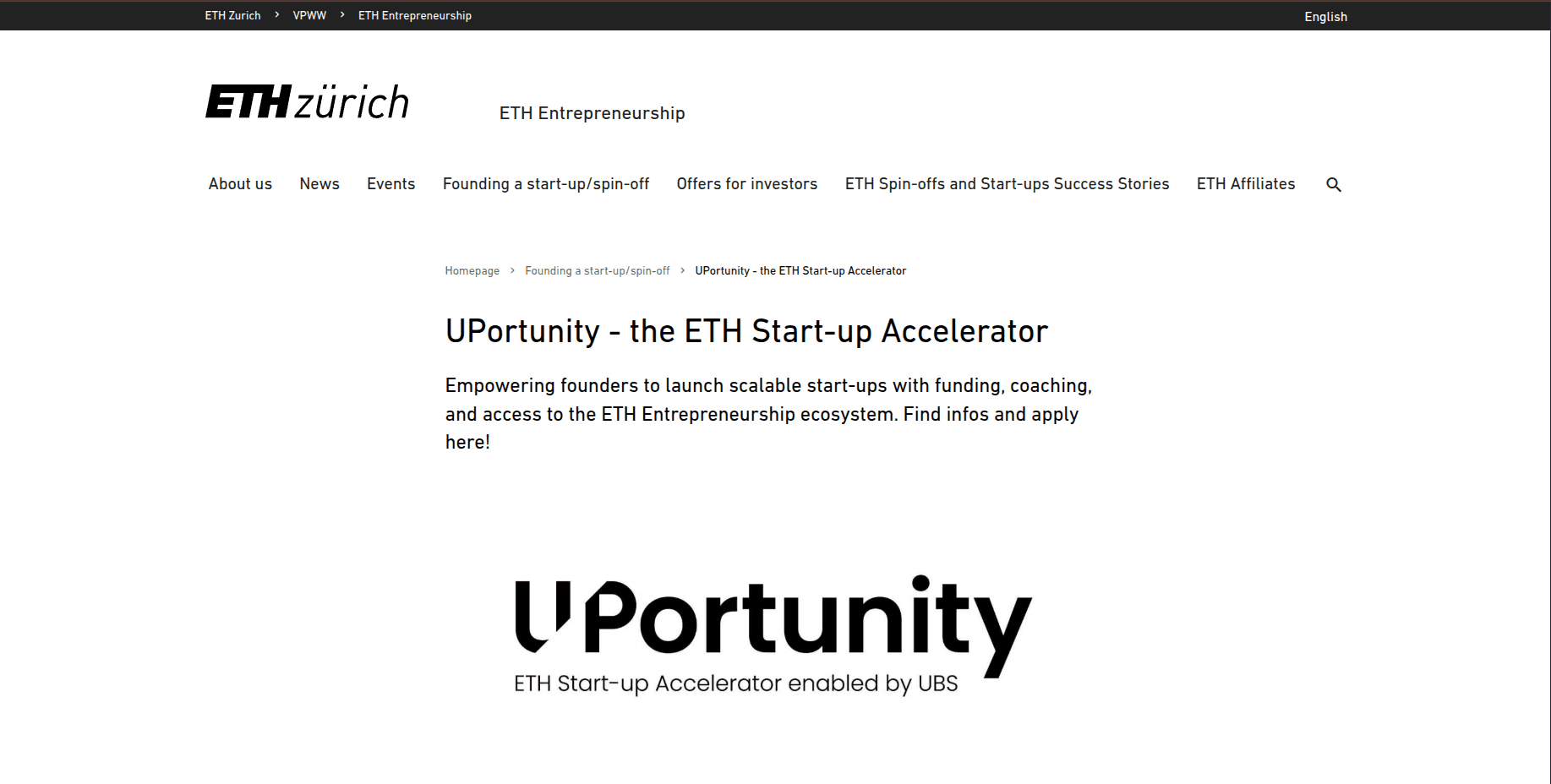 UPortunity Accelerator 2026