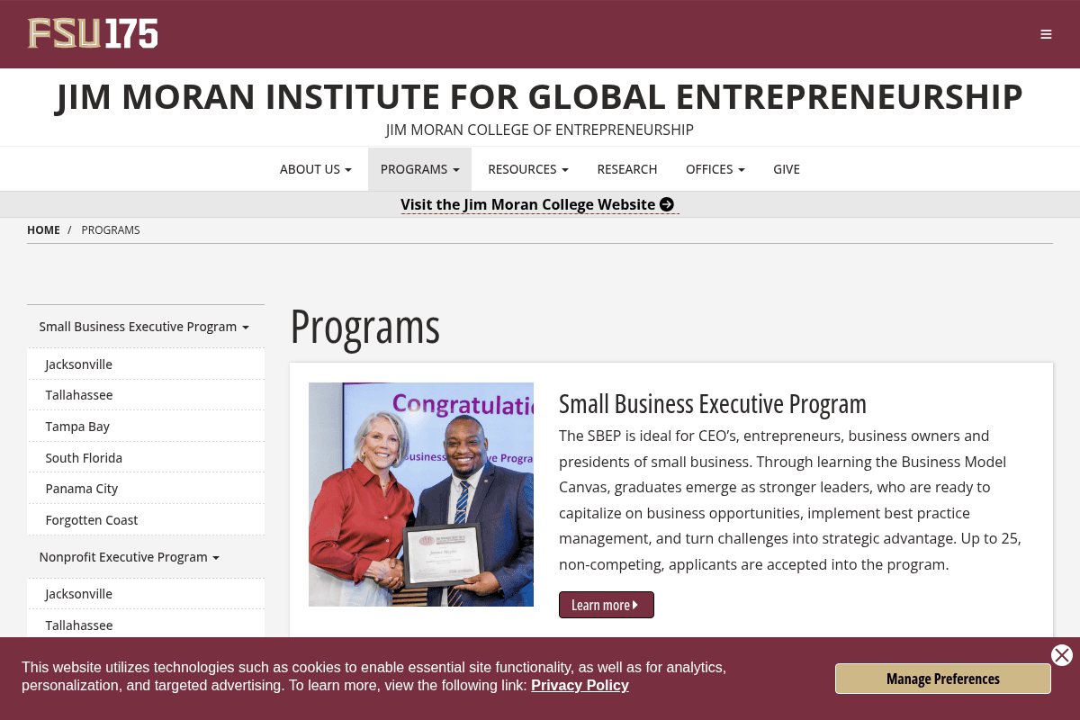 South Florida Small Business Executive Program (SBEP) Fall 2026