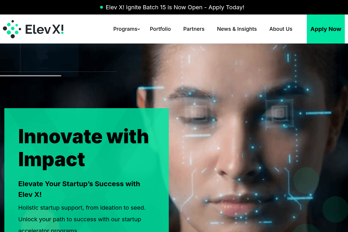 Elev X! Ignite Accelerator Program Batch 15 Applications Open