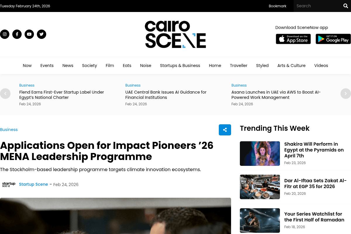 Impact Pioneers ’26 MENA Leadership Programme