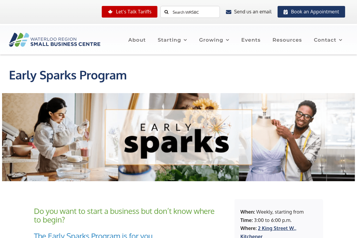 Early Sparks Program 2026