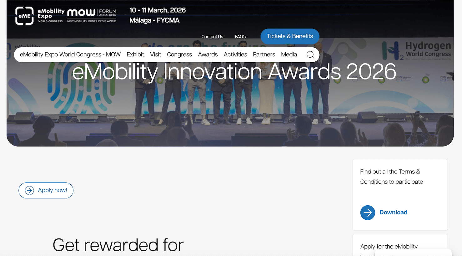 eMobility Innovation Awards Program 2026