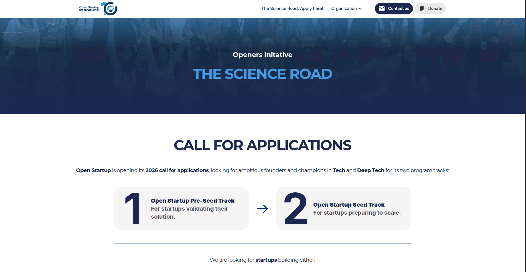 Open Startup Call for DeepTech and Tech Startups 2026