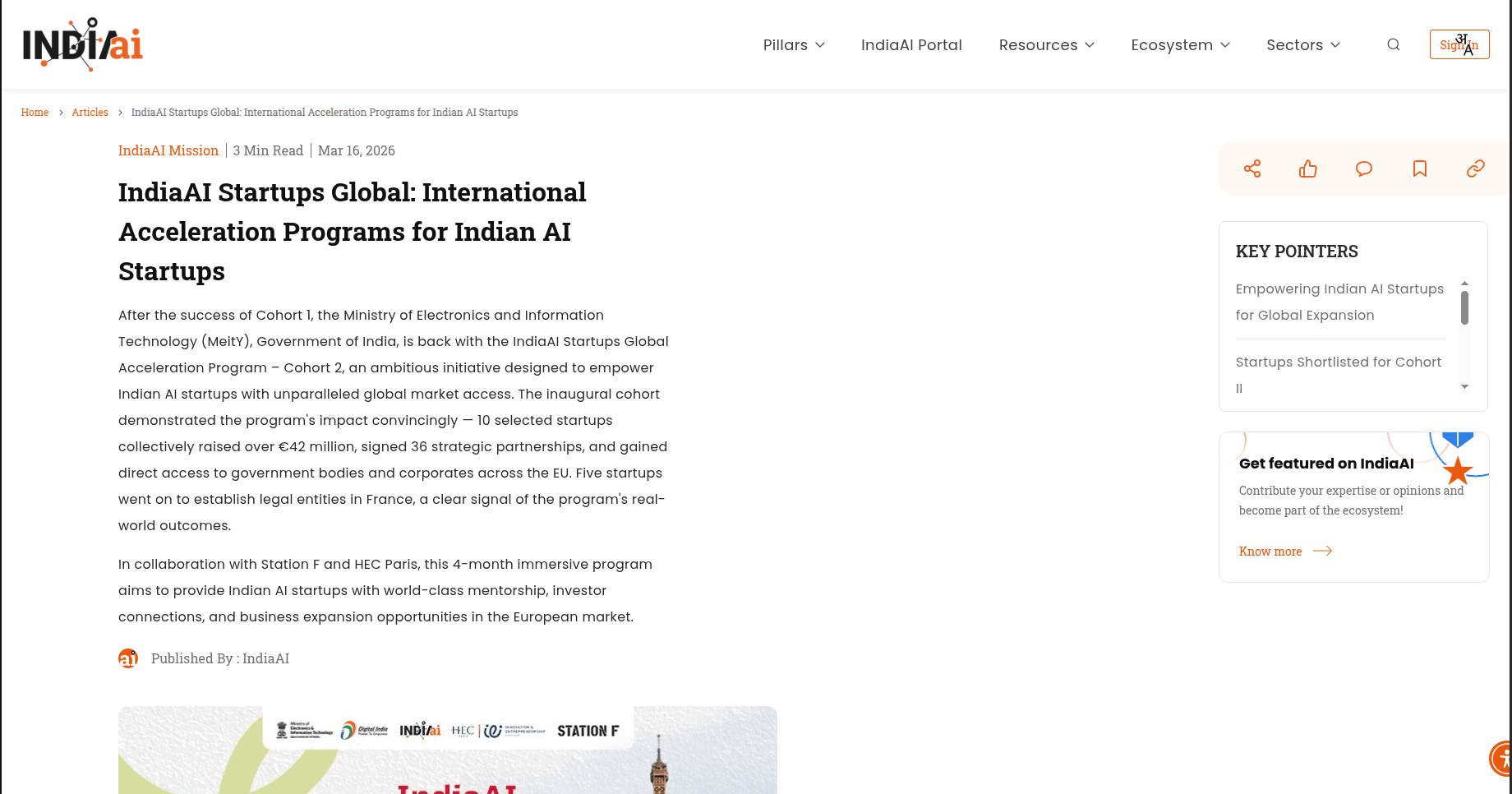 IndiaAI Startups Global Acceleration Program – Cohort 2