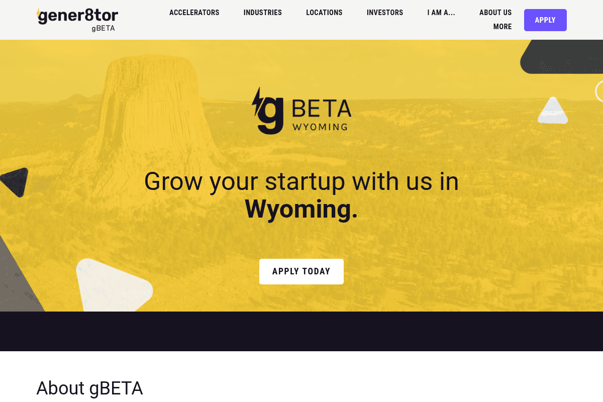 gBETA Wyoming Accelerator 2026