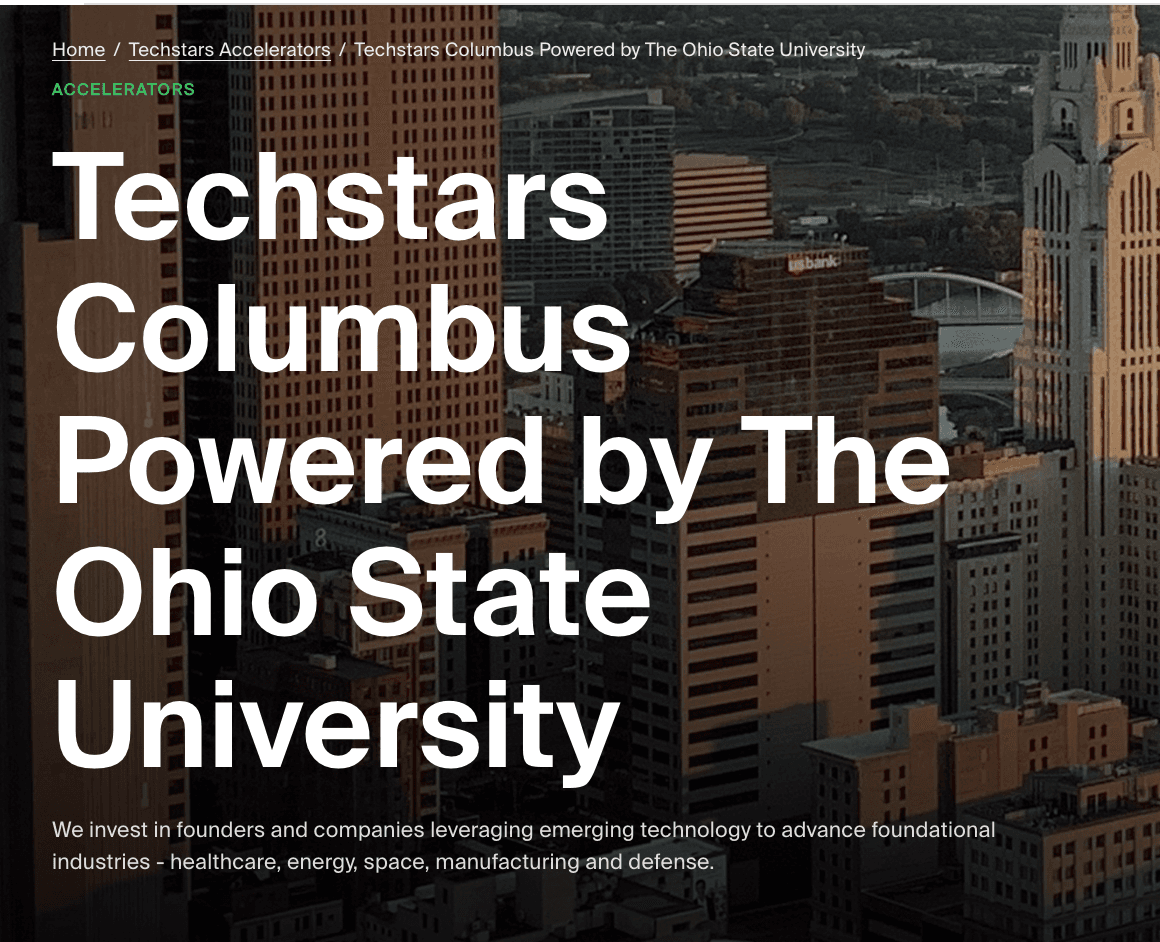 Techstars Columbus Powered by The Ohio State University Accelerator 2026